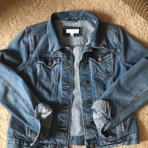 Loft medium wash jean jacket
